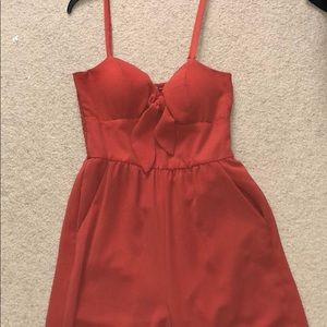 Burn orange pantsuit / romper